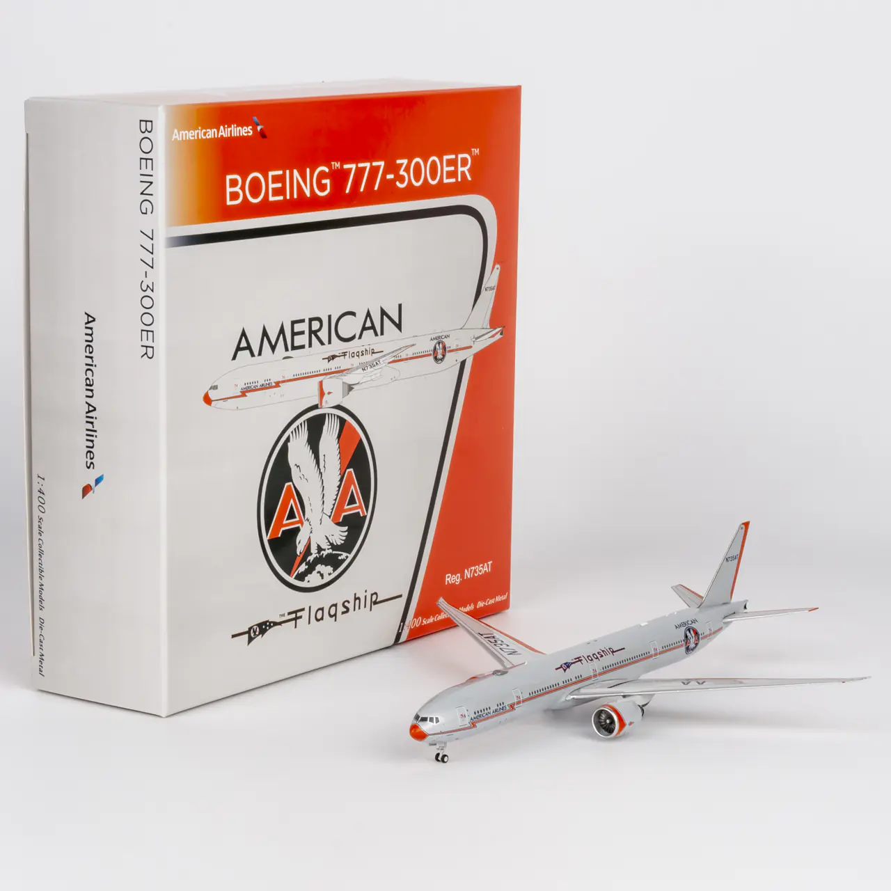 Collectible Diecast Aircraft Model Boeing B777-300ER 73090 NG Models 1:400 American Airlines Reg: N735AT