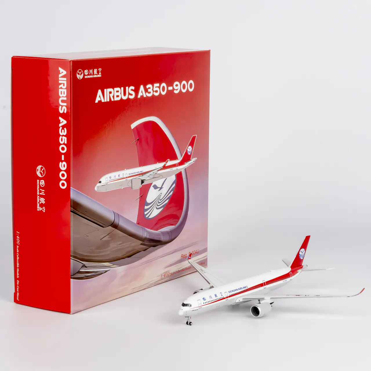 Collectible Diecast Aircraft Model Airbus A350-900 39112 NG Models 1:400 Sichuan Airlines Reg: B-304U