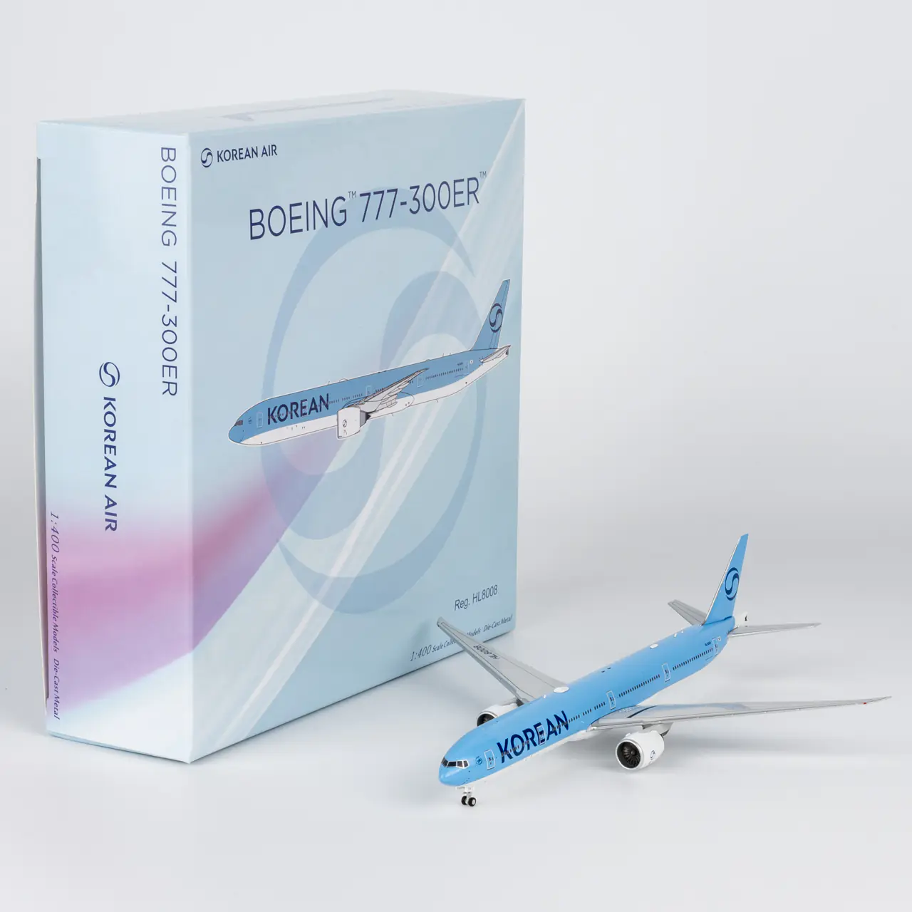 Collectible Diecast Aircraft Model Boeing B777-300ER 73079 NG Models 1:400 Korean Air Reg: HL8008