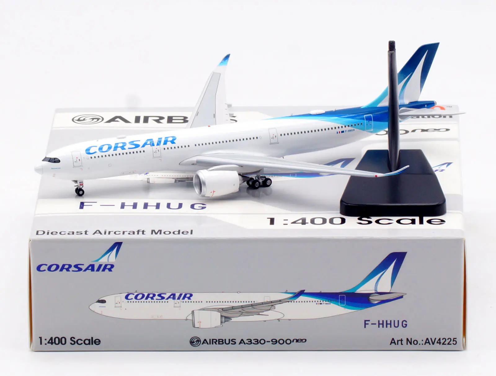 Collectible Diecast Aircraft Model Airbus A330-900neo AV4225 Aviation 1:400 Corsair Reg: F-HHUG