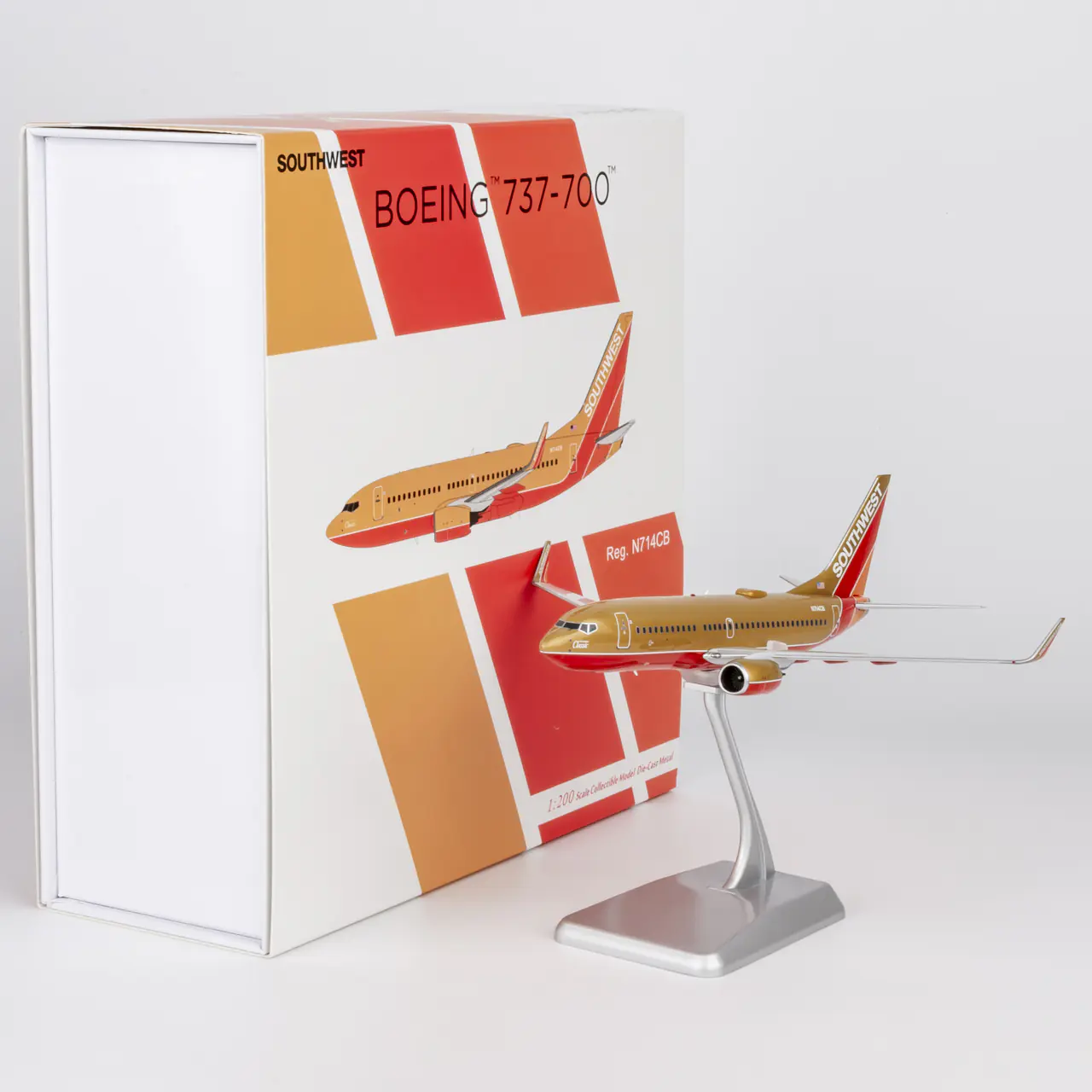 Collectible Diecast Aircraft Model Boeing B737-700 05030 NG Models 1:200 Southwest Airlines Reg: N714CB