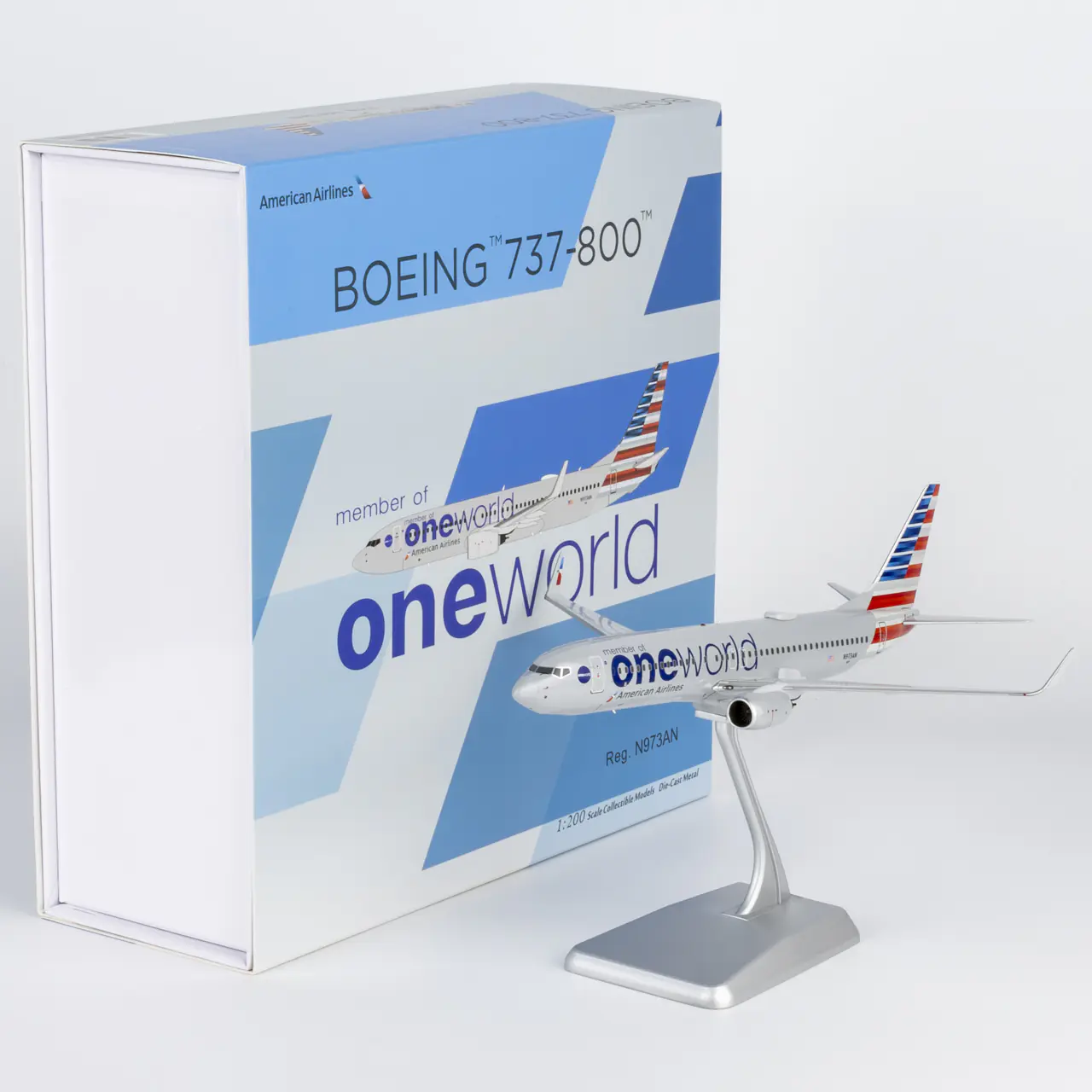 Collectible Diecast Aircraft Model Boeing B737-800 08050 NG Models 1:200 American Airlines Reg: N973AN