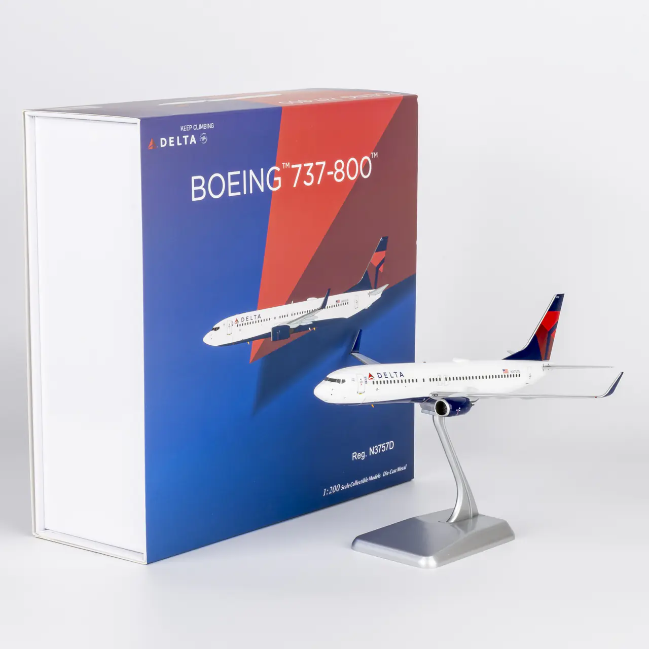 Collectible Diecast Aircraft Model Boeing B737-800 08061 NG Models 1:200 Delta Air Lines Reg: N3757D