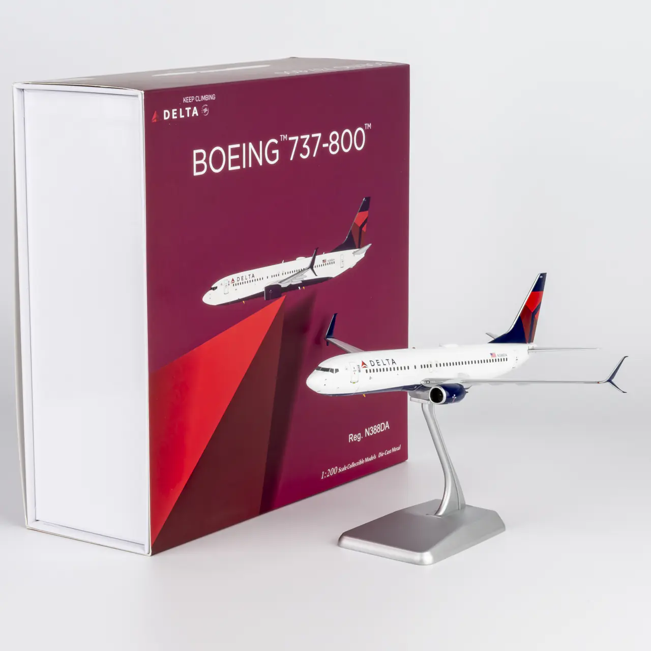 Collectible Diecast Aircraft Model Boeing B737-800 08063 NG Models 1:200 Delta Air Lines Reg: N388DA