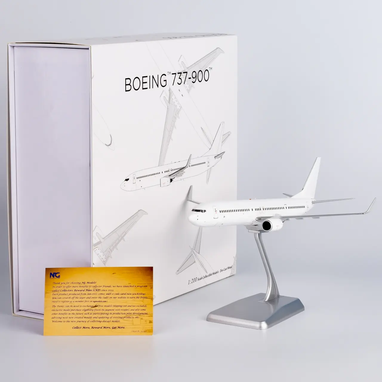 Collectible Diecast Aircraft Model Boeing B737-900 09000 NG Models 1:200 Blank Model