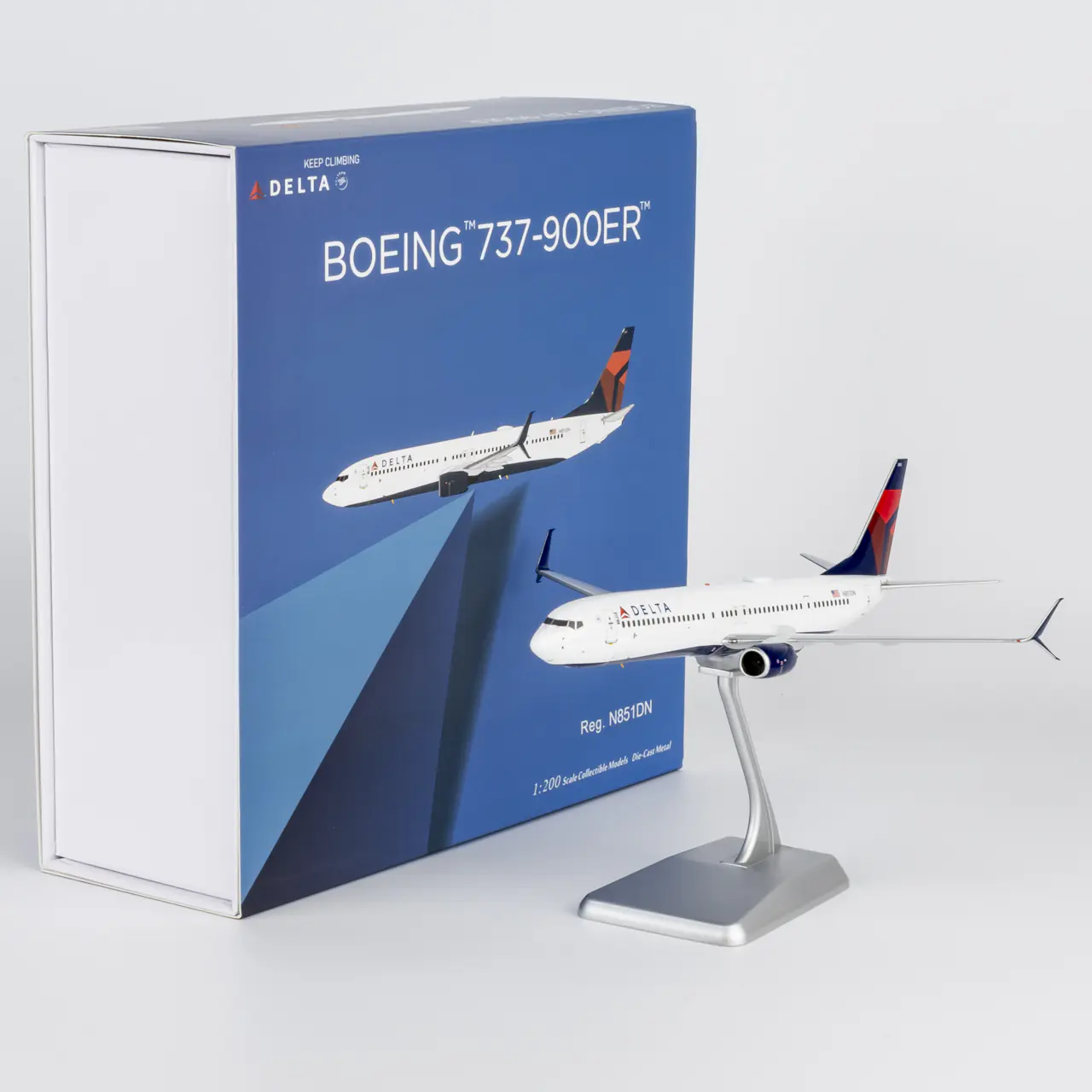 Collectible Diecast Aircraft Model Boeing B737-900ER 09008 NG Models 1:200 Delta Air Lines Reg: N851DN