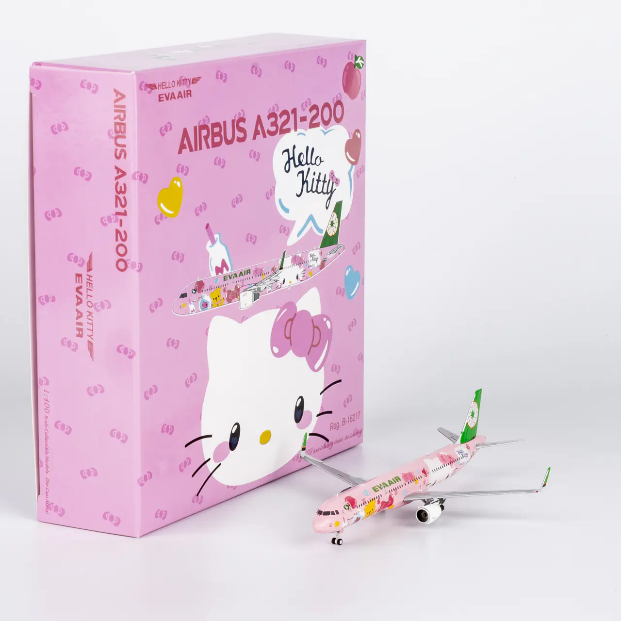 Collectible Diecast Aircraft Model Airbus A321neo 13123 NG Models 1:400 Eva Airways Reg: B-16217