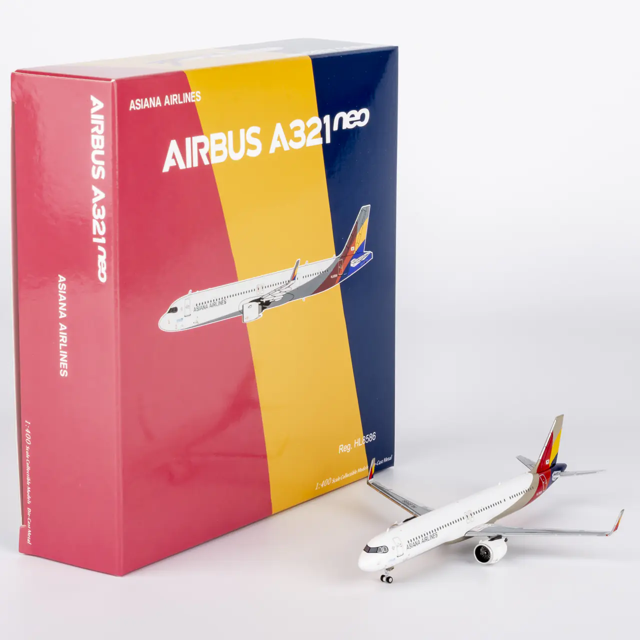 Collectible Diecast Aircraft Model Airbus A321neo 13129 NG Models 1:400 Asiana Airlines Reg: HL8586