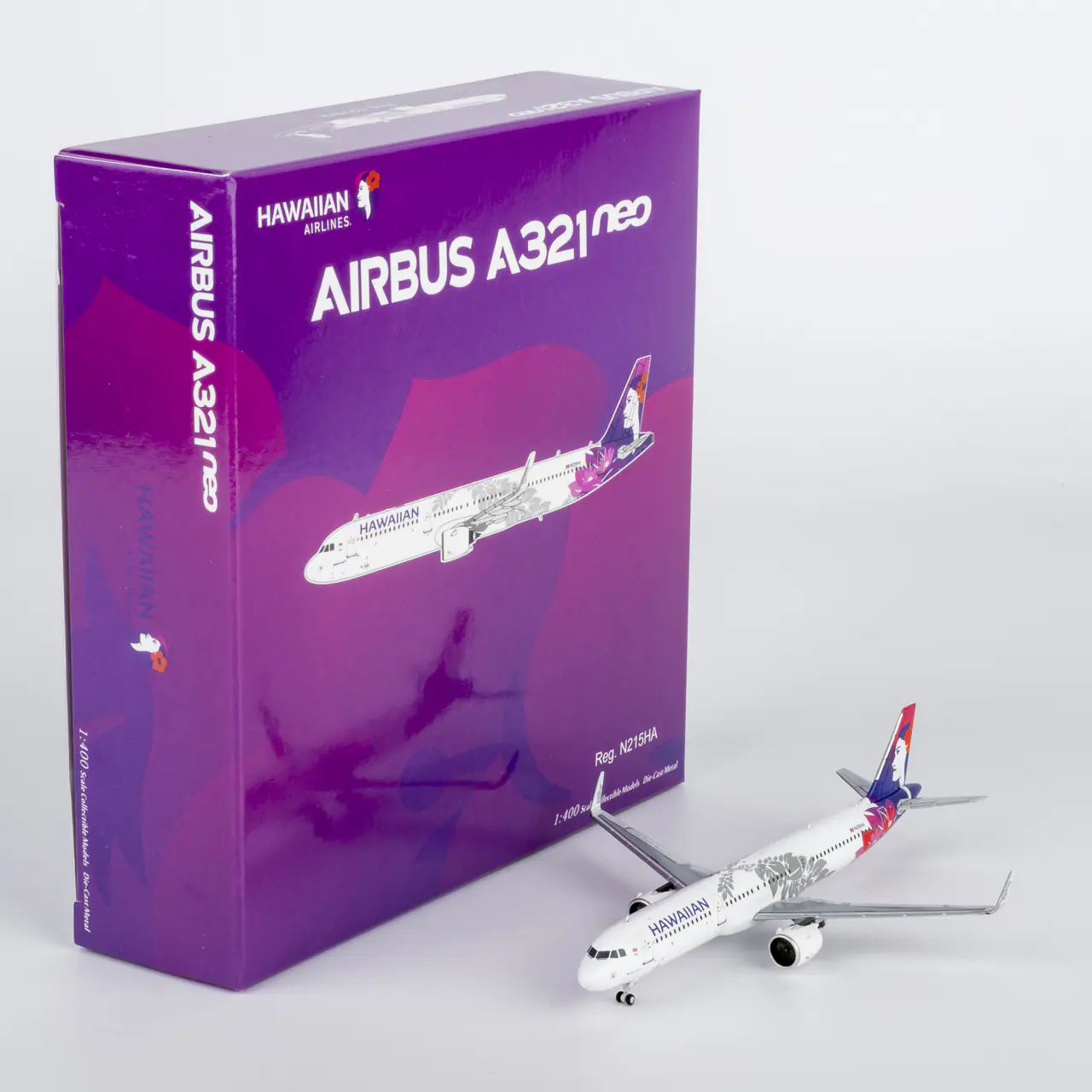Collectible Diecast Aircraft Model Airbus A321neo 13133 NG Models 1:400 Hawaiian Airlines Reg: N215HA