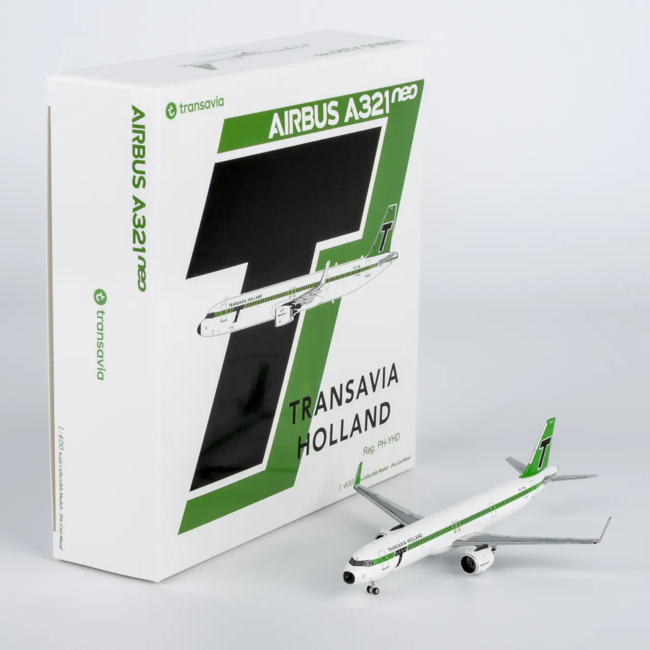 Collectible Diecast Aircraft Model Airbus A321neo 13139 NG Models 1:400 Transavia Reg: PH-YHD