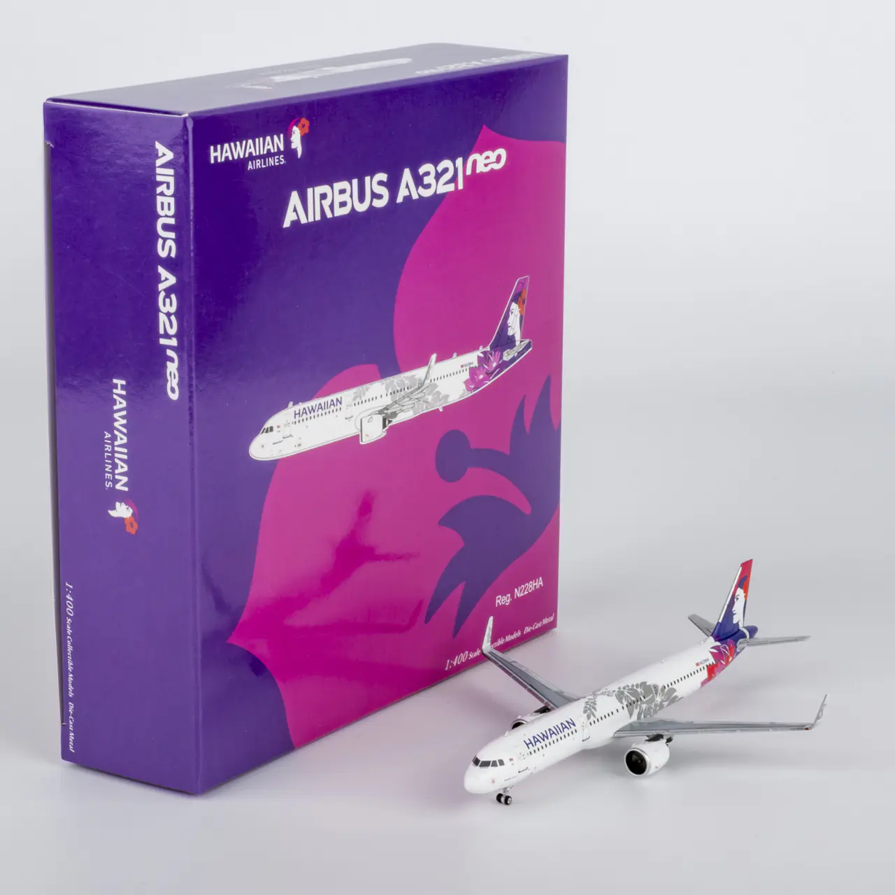 Collectible Diecast Aircraft Model Airbus A321neo 13140 NG Models 1:400 Hawaiian Airlines Reg: N228HA