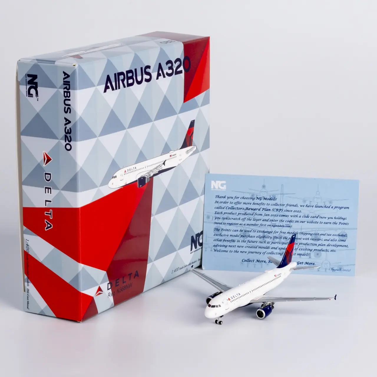 Collectible Diecast Aircraft Model Airbus A320-200 15045 NG Models 1:400 Delta Air Lines Reg: N368NW