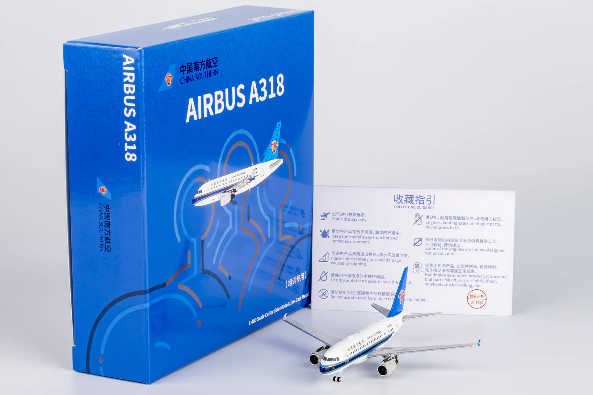Collectible Diecast Aircraft Model Airbus A318-100 24044 NG Models 1:400 China Southern Airlines