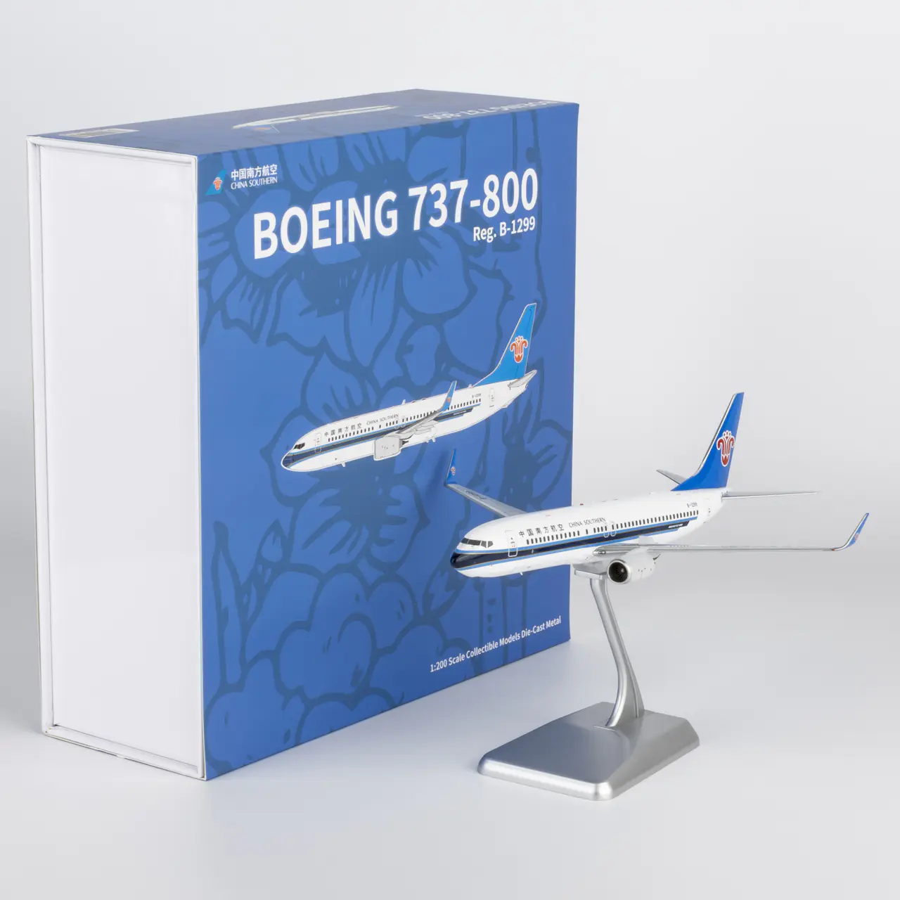 Collectible Diecast Aircraft Model Boeing B737-800 24193 NG Models 1:200 China Southern Airlines Reg: B-1299