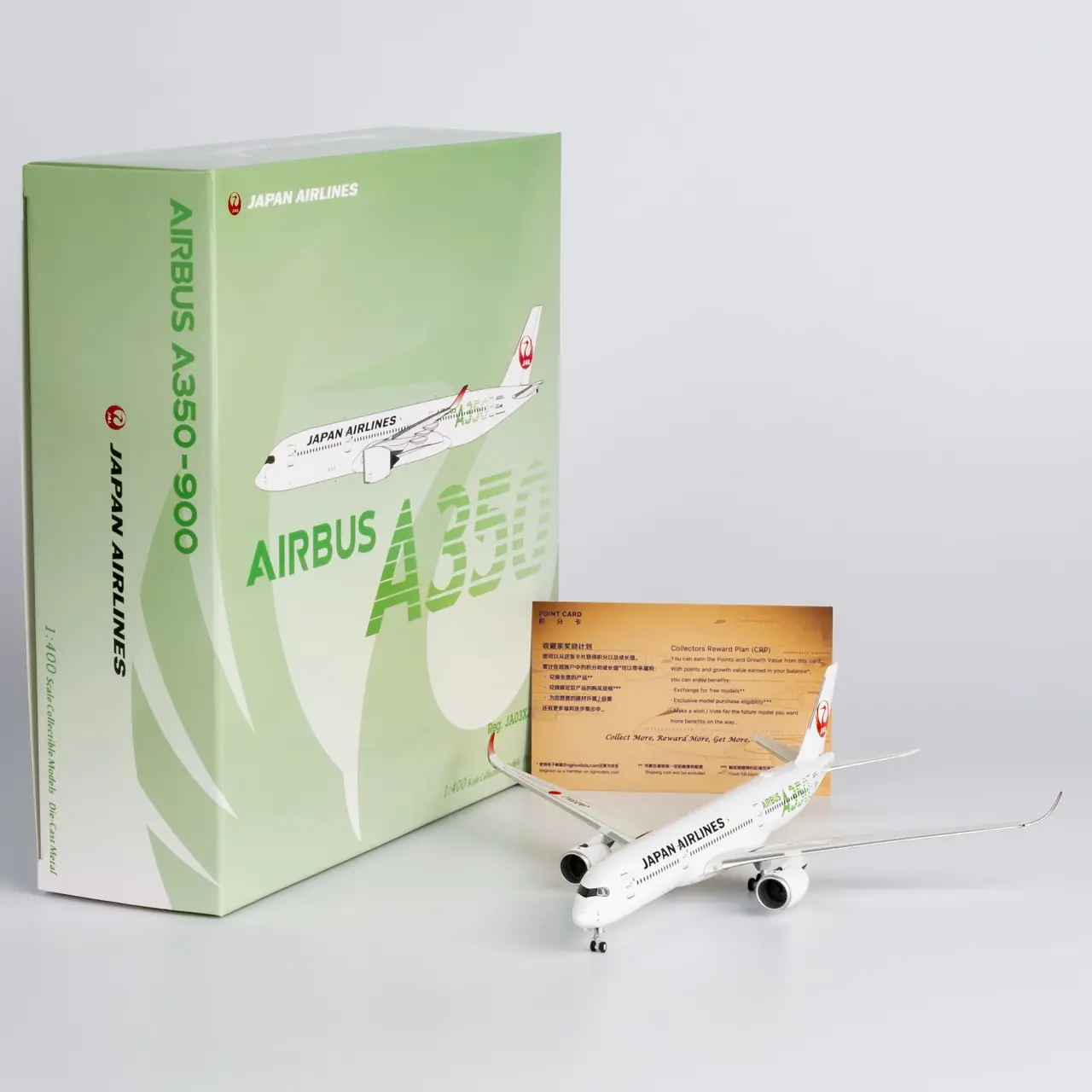 Collectible Diecast Aircraft Model Airbus A350-900 39097 NG Models 1:400 Japan Airlines JAL Reg: JA03XJ