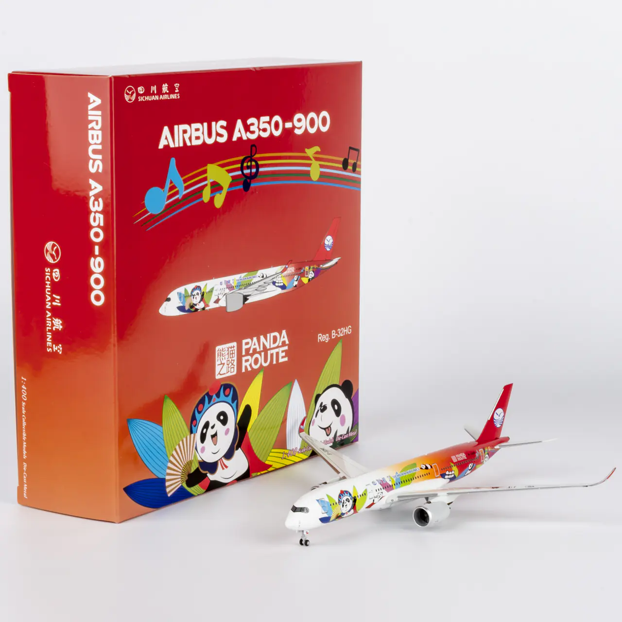 Collectible Diecast Aircraft Model Airbus A350-900 39105 NG Models 1:400 Sichuan Airlines Reg: B-32HG