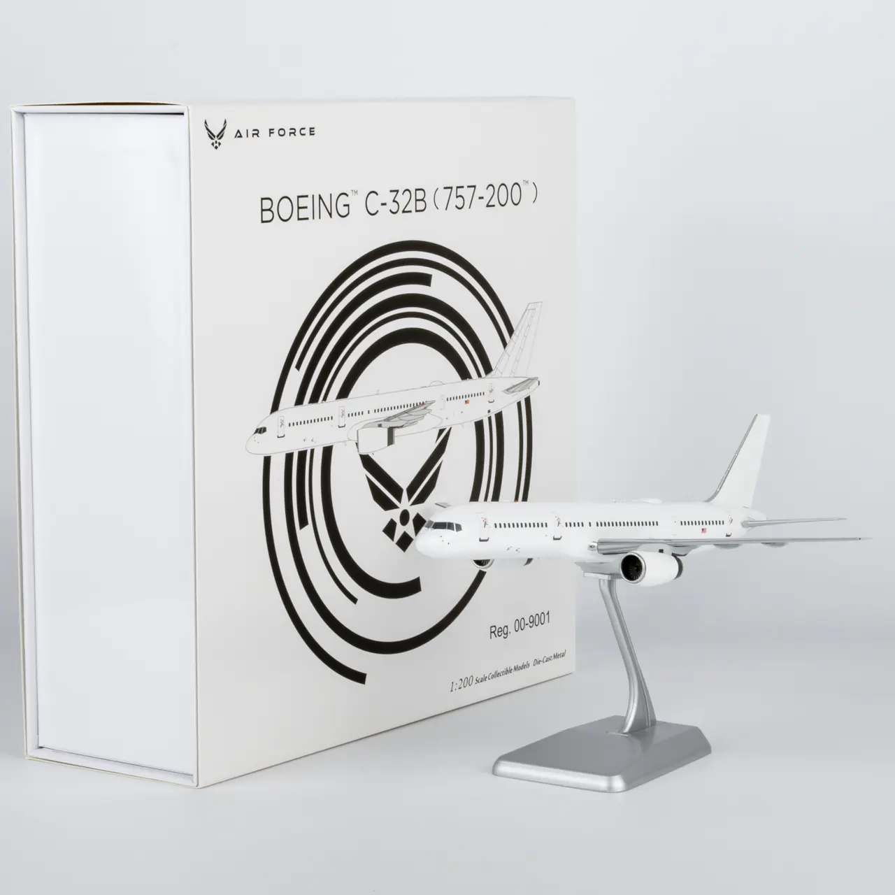 Collectible Diecast Aircraft Model Boeing C-32B (757-200) 42043 NG Models 1:200 USA - Air Force Reg: 00-9001