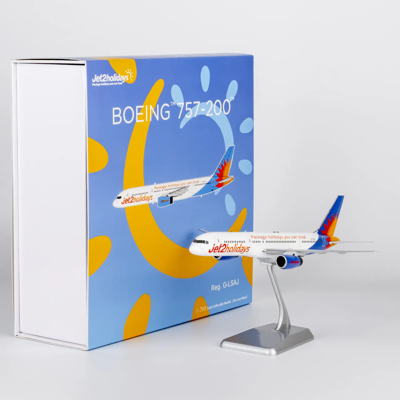 Collectible Diecast Aircraft Model Boeing B757-200 42051 NG Models 1:200 Jet2.com Reg: G-LSAJ