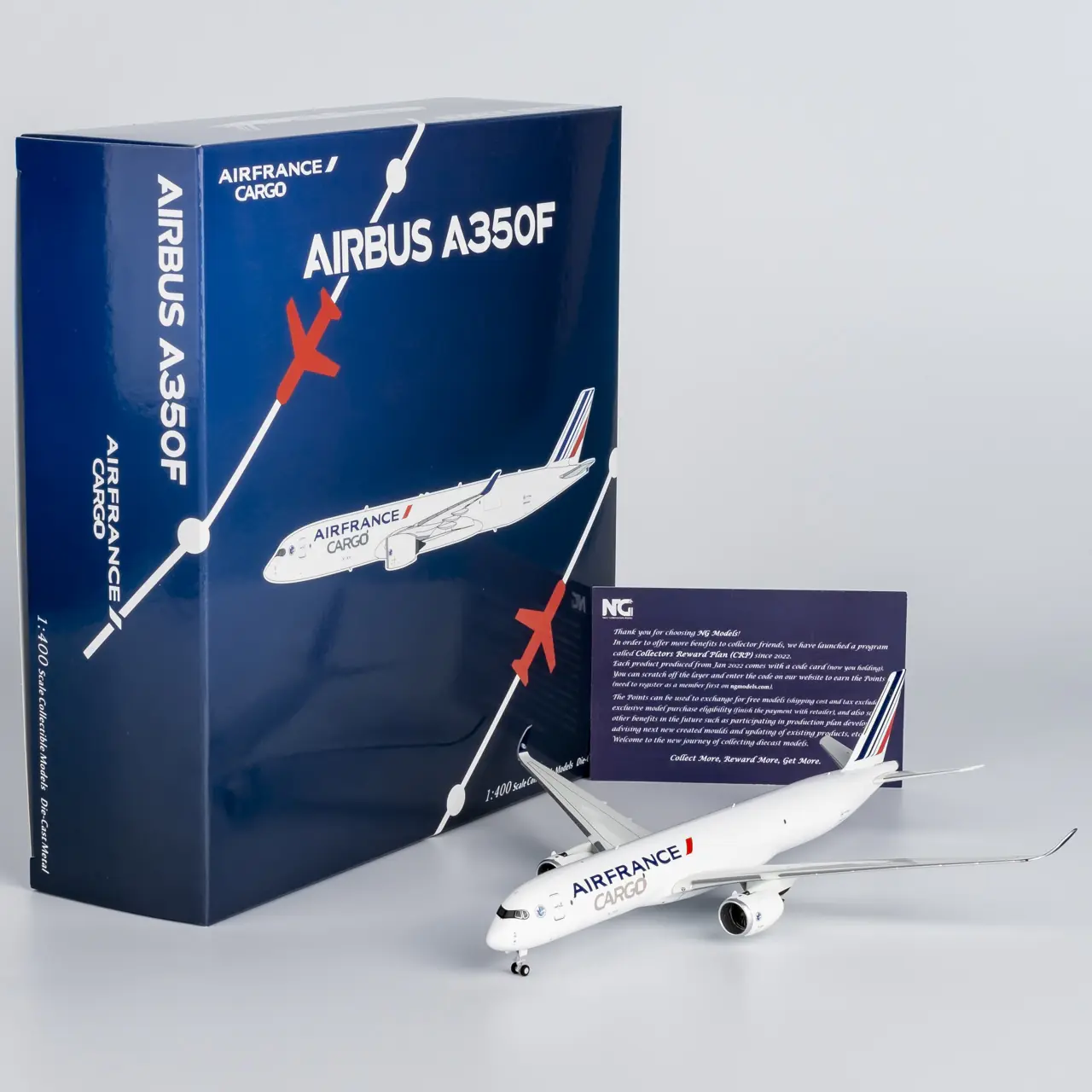 Collectible Diecast Aircraft Model Airbus A350F 46007 NG Models 1:400 Air France Cargo