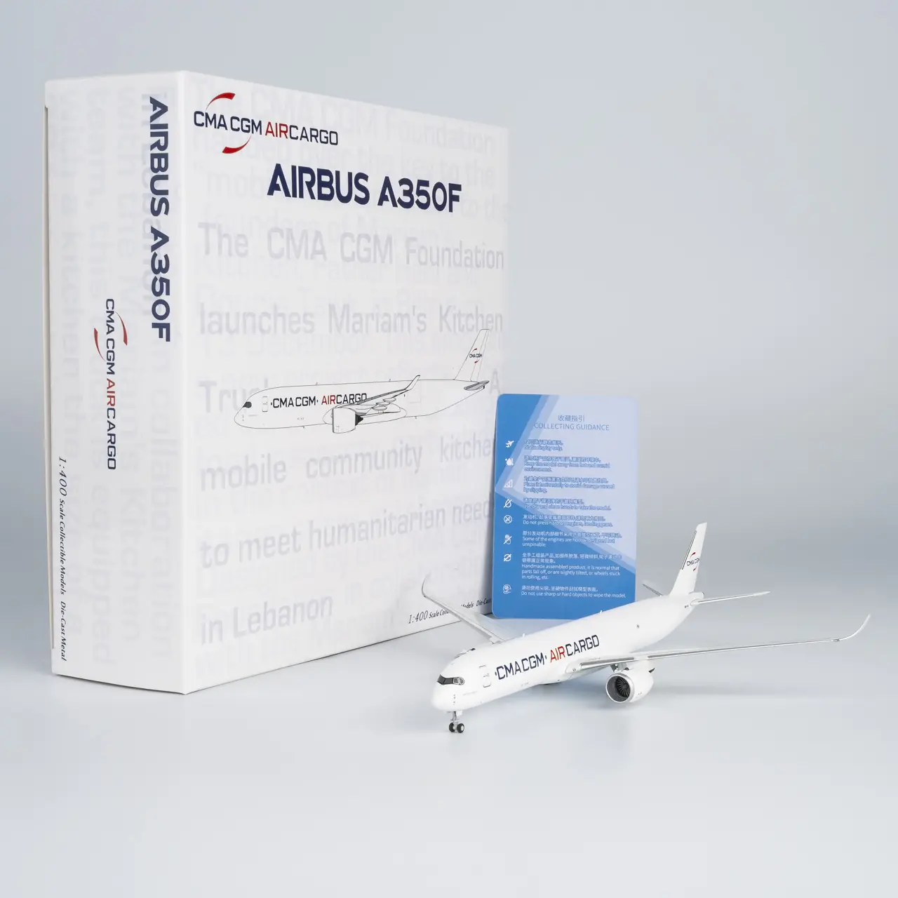 Collectible Diecast Aircraft Model Airbus A350F 46008 NG Models 1:400 CMA CGM Air Cargo Reg: 05-CMA