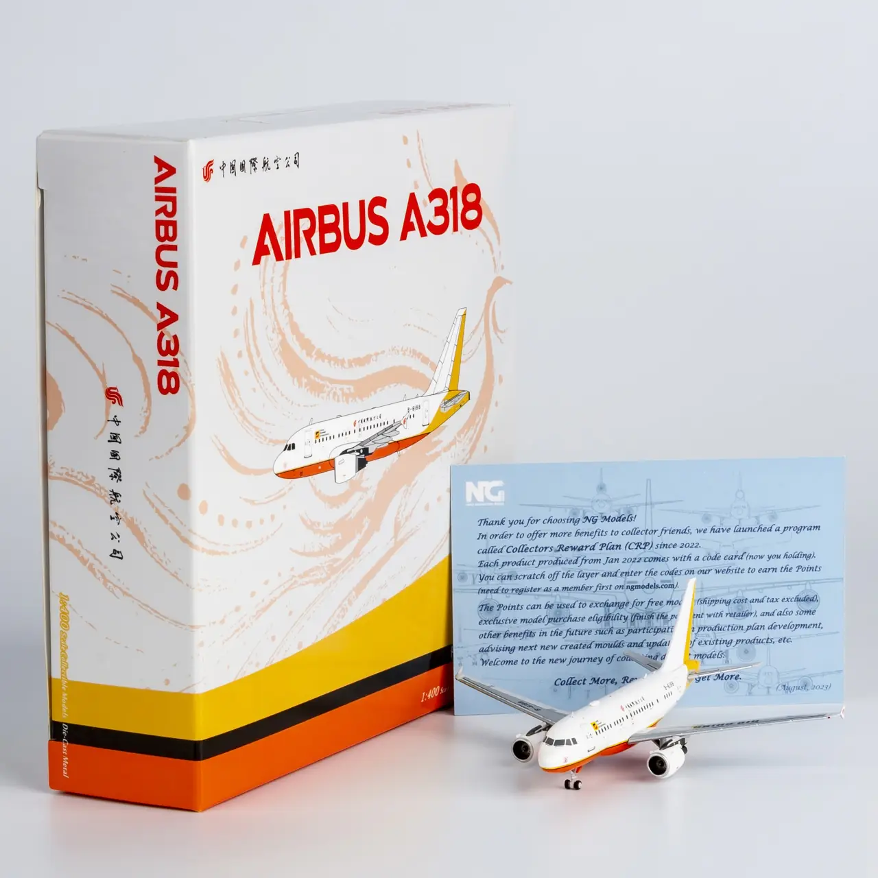 Collectible Diecast Aircraft Model Airbus A318 48013 NG Models 1:400 China Sonangol International (Air China)  Reg: B-6188