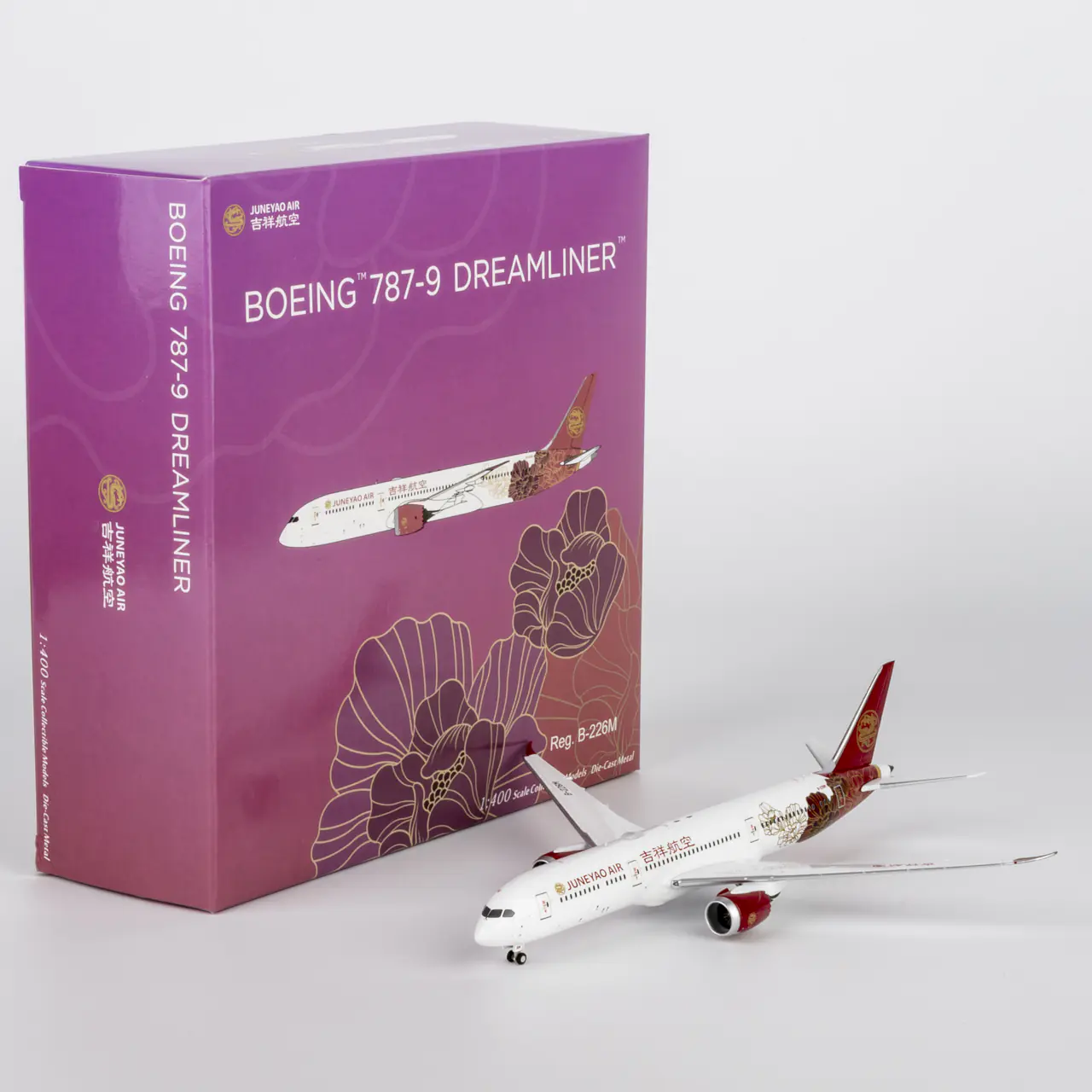 Collectible Diecast Aircraft Model Boeing B787-9 55146 NG Model 1:400 Juneyao Airlines Reg: B-226M