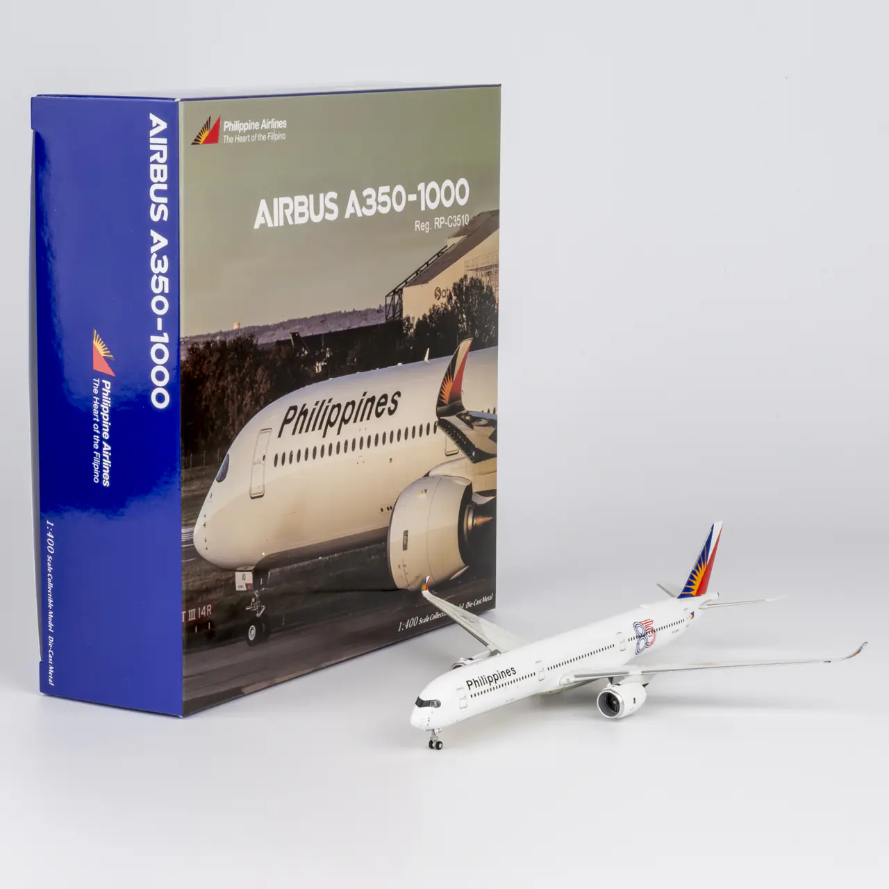 Collectible Diecast Aircraft Model Airbus A350-1000 57039 NG Models 1:400 Philippine Airlines Reg: RP-C3510