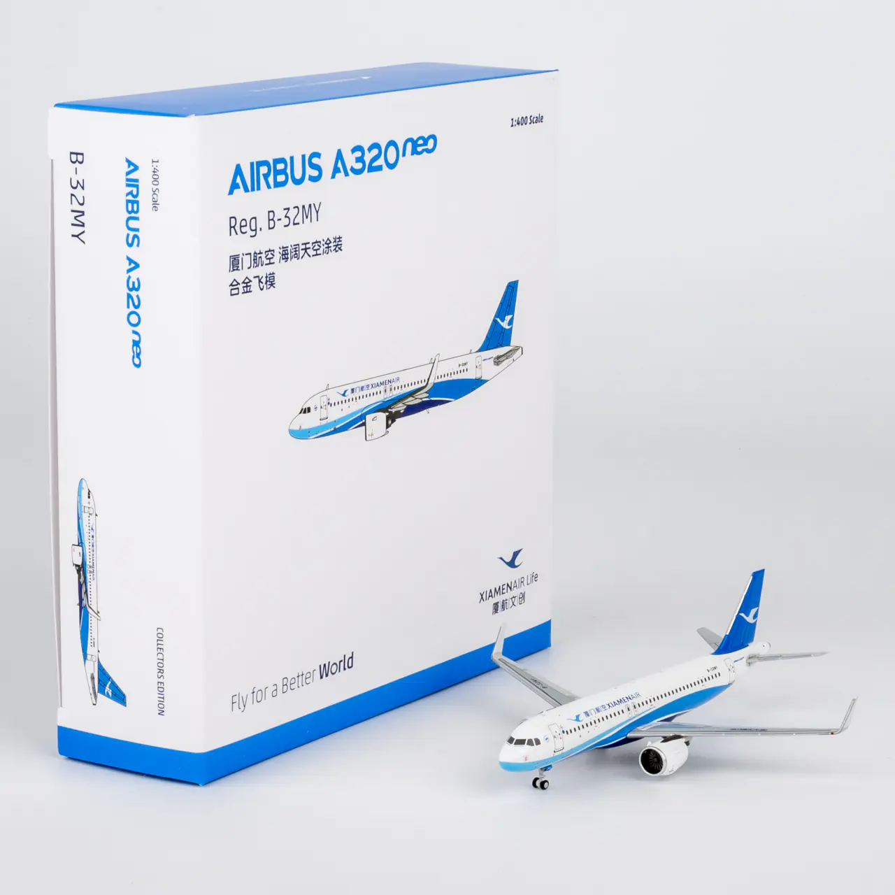Collectible Diecast Aircraft Model Airbus A320neo 64185 NG Models 1:400 Xiamen Airlines Reg: B-32MY