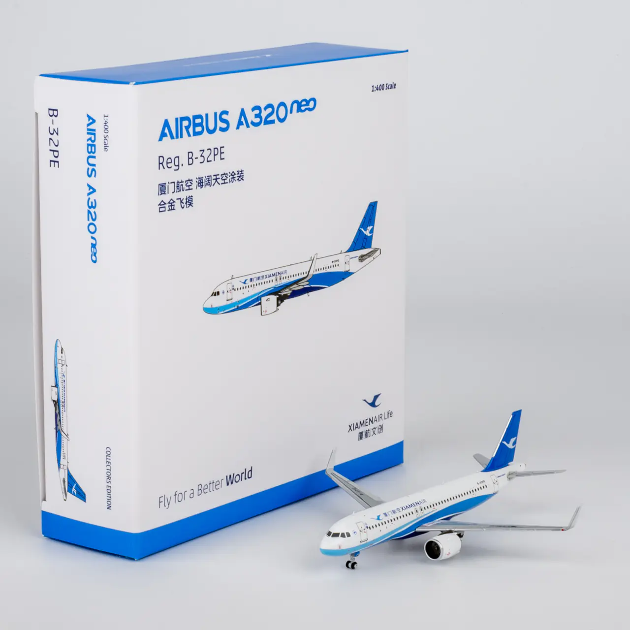 Collectible Diecast Aircraft Model Airbus A320neo 64186 NG Models 1:400 Xiamen Airlines Reg: B-32PE