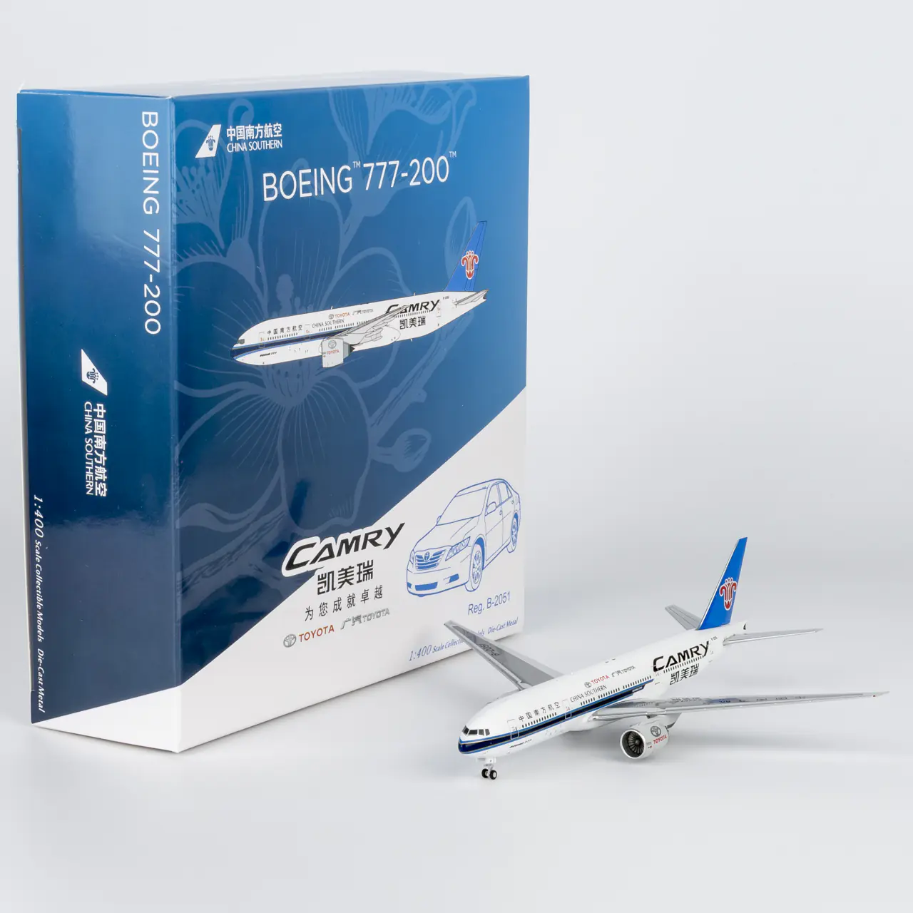 Collectible Diecast Aircraft Model Boeing B777-200 24184 NG Models 1:400 China Southern Airlines Reg: B-2051