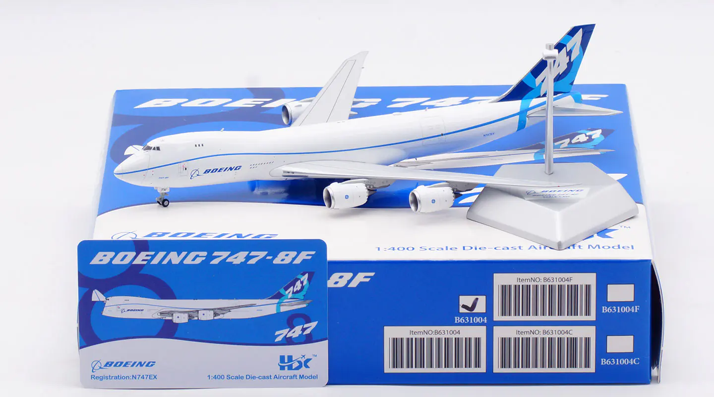 Collectible Diecast Aircraft Model  Boeing B747-8F B631004 HX Models "House Color" N747EX