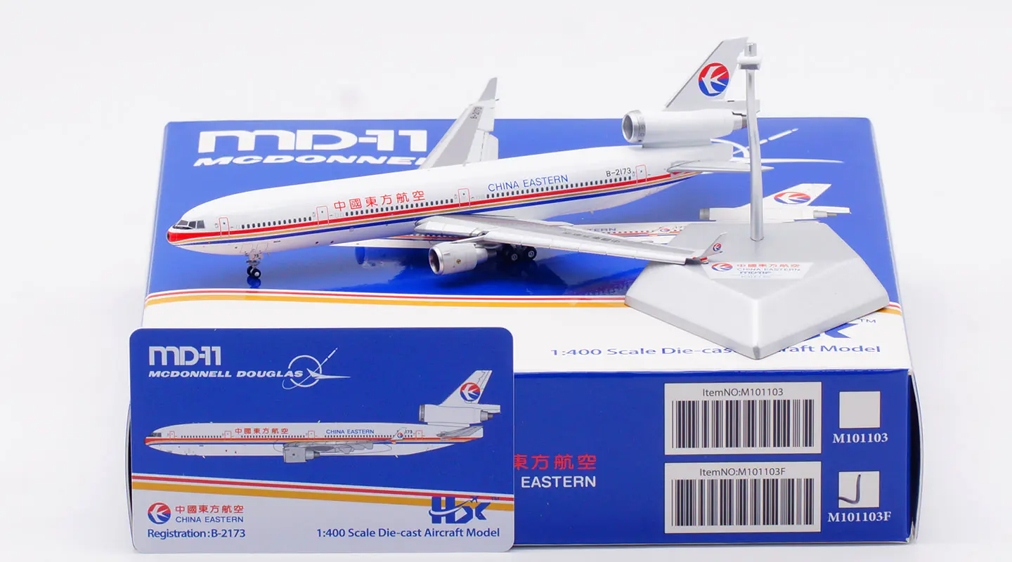 Collectible Diecast Aircraft Model McDonnell Douglas M101103F HX Models 1:400 CHINA EASTERN Airlines Reg: B-2173 Flaps Down