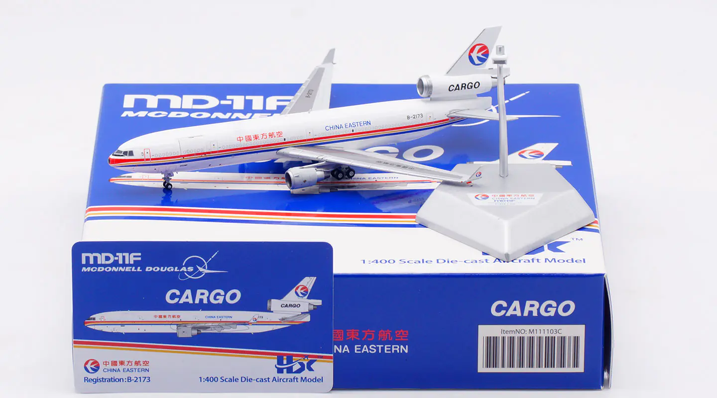 Collectible Diecast Aircraft Model McDonnell Douglas M111103C HX Models 1:400 CHINA EASTERN Airlines Reg: B-2173 [Interactive series]