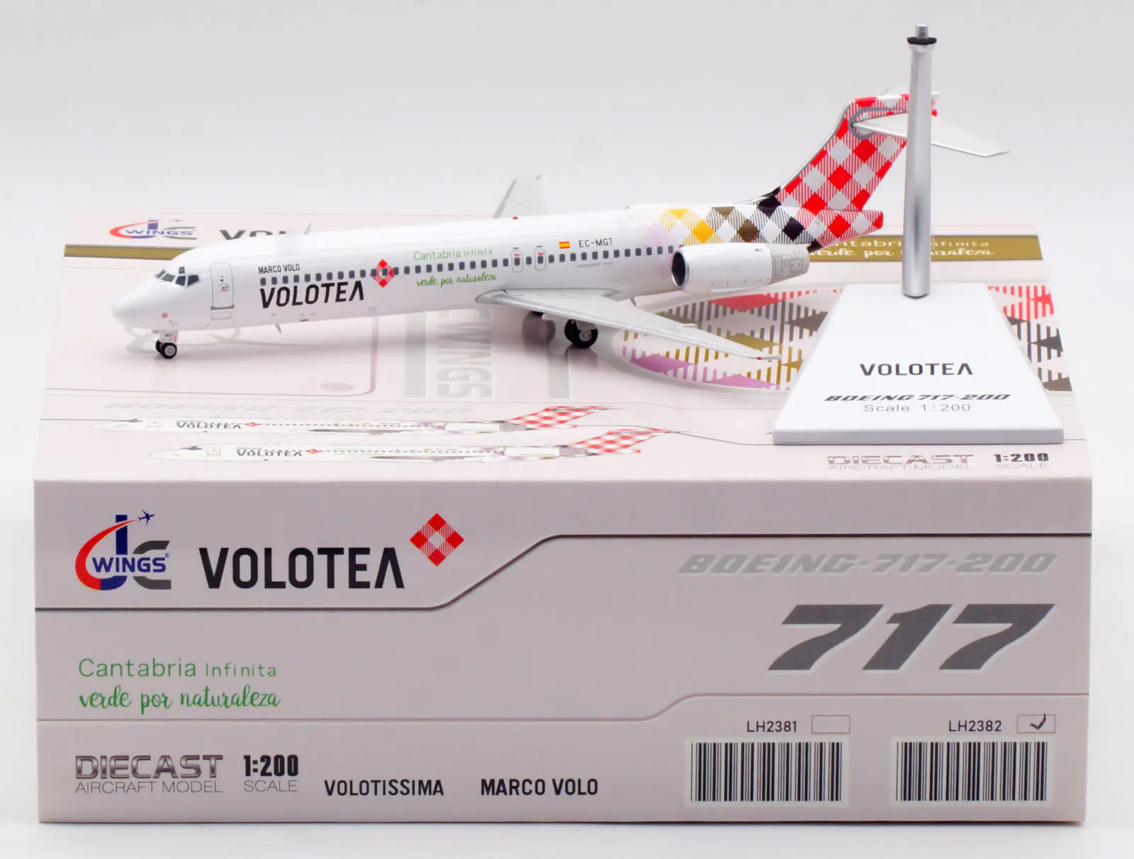 Collectible Diecast Aircraft Model Boeing B717-200 LH2382 JC Wings 1:200 Volotea Airlines Reg: EC-MGT