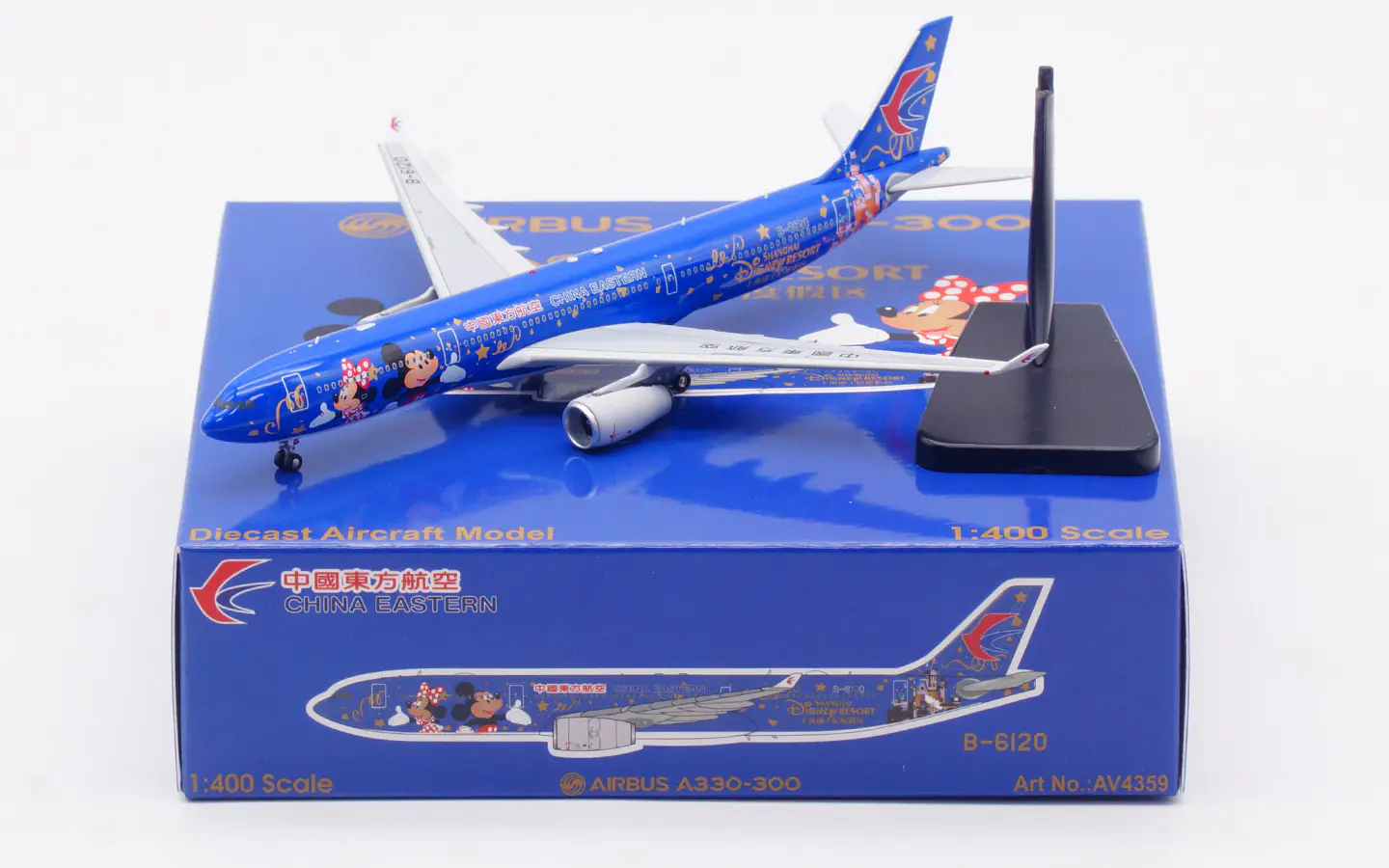 Collectible Diecast Aircraft Model Airbus A330-300 AV4359 Aviation 1:400 China Eastern Airlines Reg: B-6120