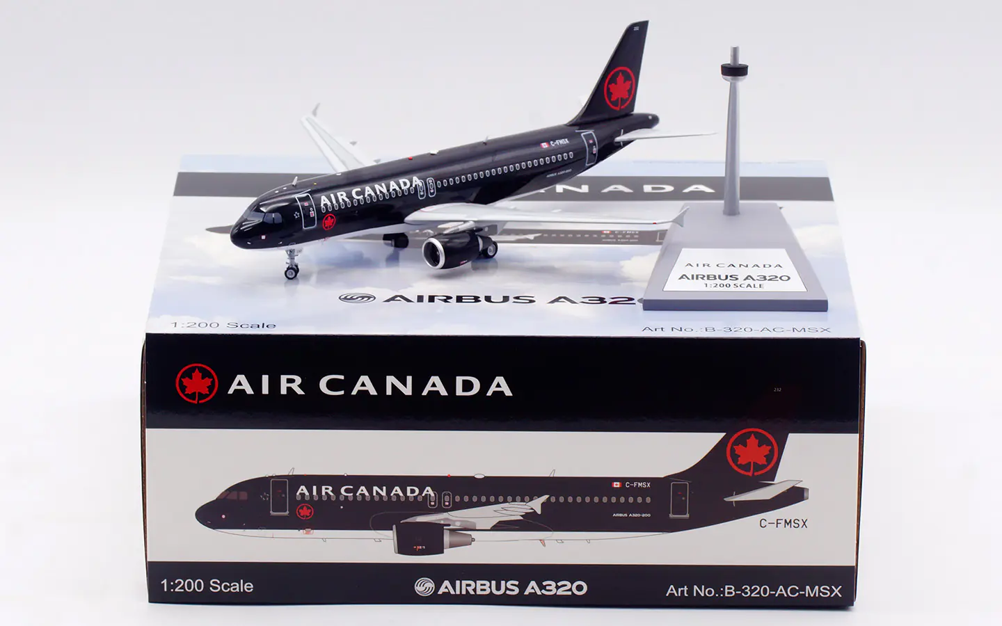 Collectible Diecast Aircraft Model Airbus A320 B-320-AC-MSX B-Models 1:200 Air Canada Reg: C-FMSX