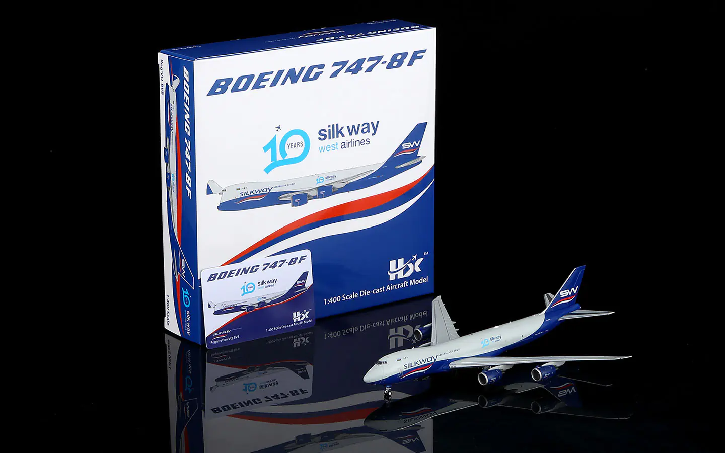 Collectible Diecast Aircraft Model  Boeing B747-8F B632501 HX Models silkway west airlines Reg: VQ-BVB