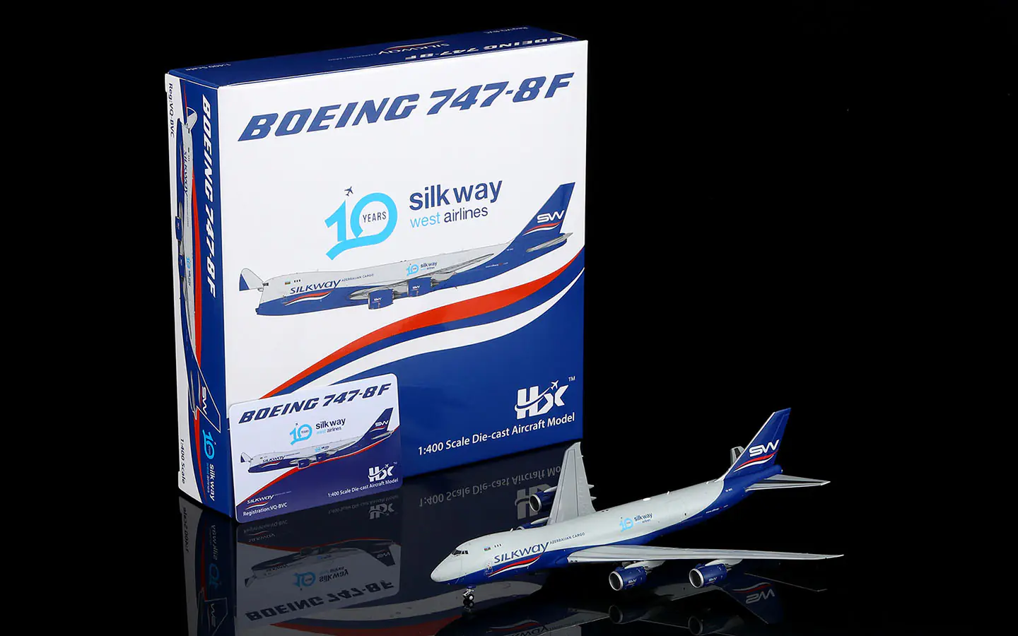 Collectible Diecast Aircraft Model  Boeing B747-8F B632502 HX Models silkway west airlines Reg: VQ-BVC