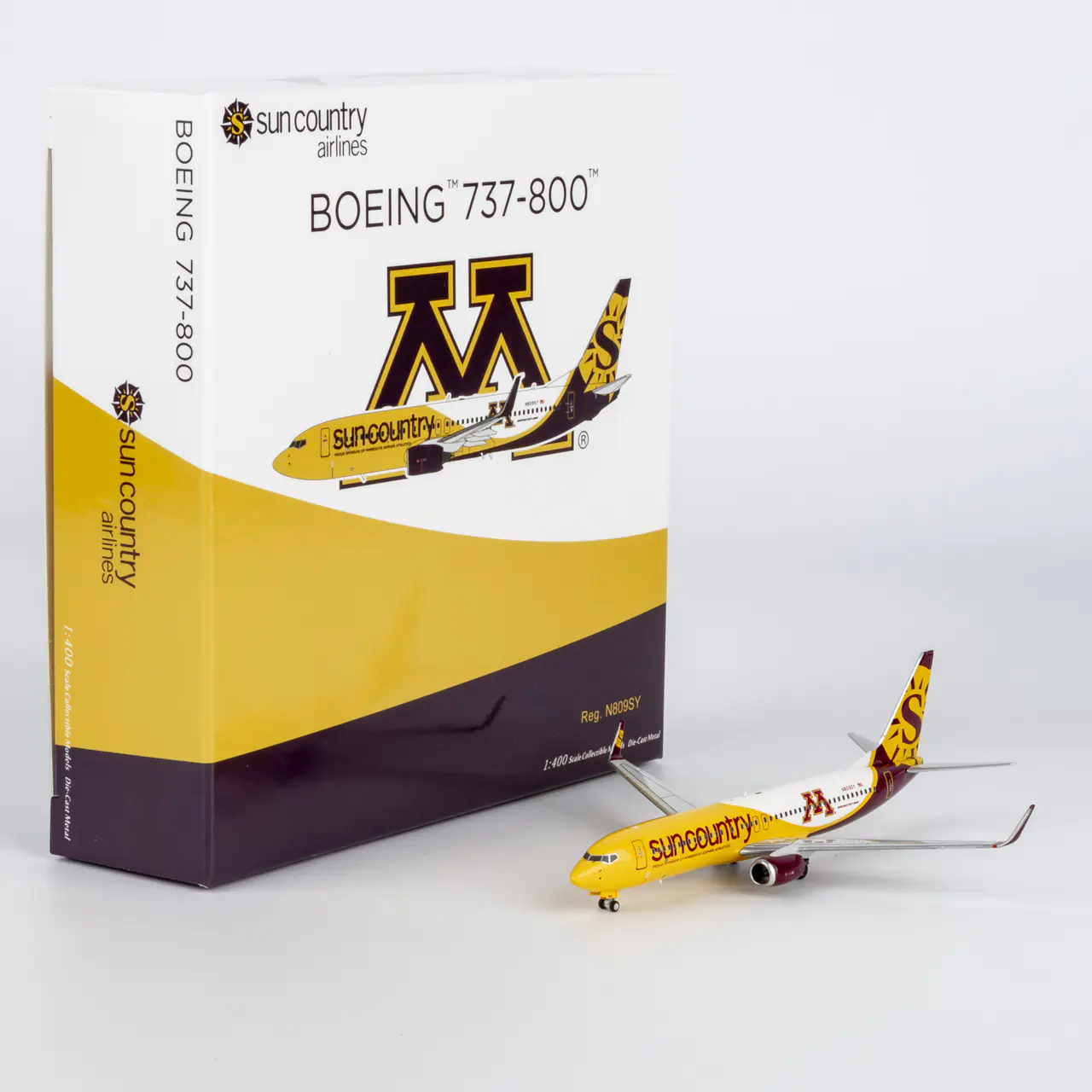 Collectible Diecast Aircraft Model Boeing B737-800 58247 NG Models 1:400 Sun Country Airlines Reg: N809SY