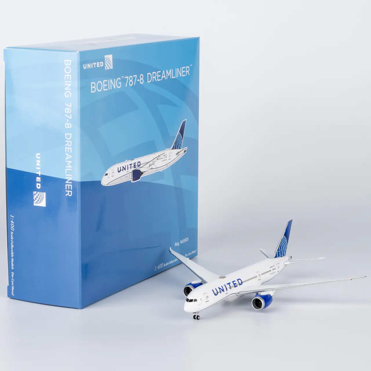 Collectible Diecast Aircraft Model Boeing B787-8 59032 NG Models 1:400 United Airlines Reg: N45905