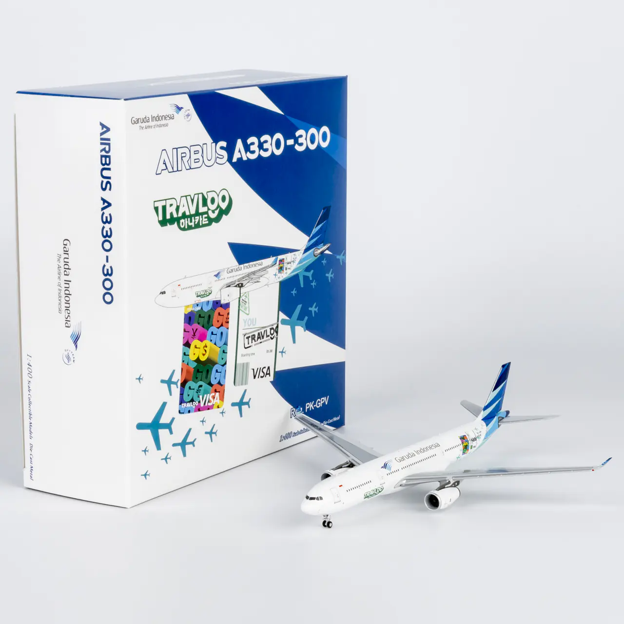Collectible Diecast Aircraft Model Airbus A330-300 62076 NG Models 1:400 Garuda Indonesia Reg: PK-GPV