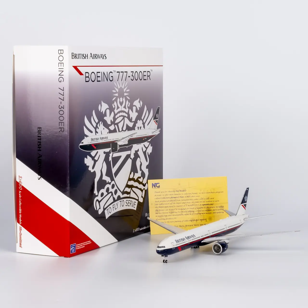 Collectible Diecast Aircraft Model Boeing B777-300ER 73039 NG Models 1:400 British Airways Reg: G-STBF