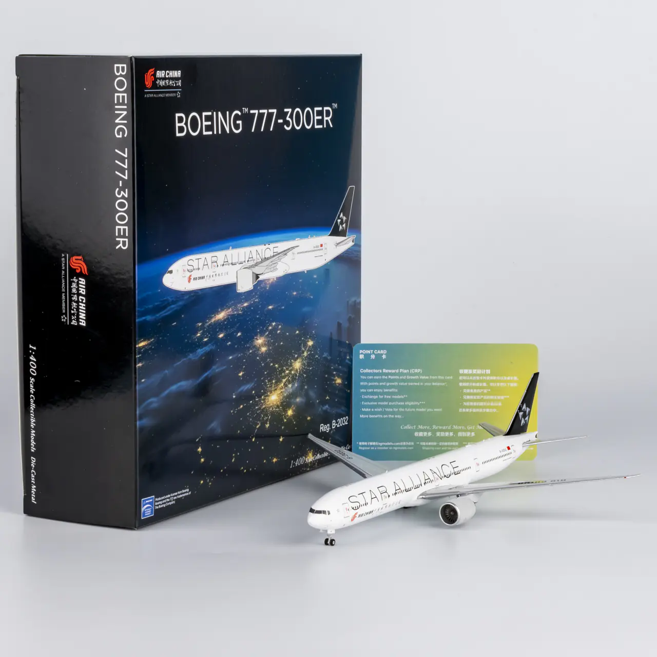 Collectible Diecast Aircraft Model Boeing B777-300ER 73061 NG Models 1:400 Air China Reg: B-2032