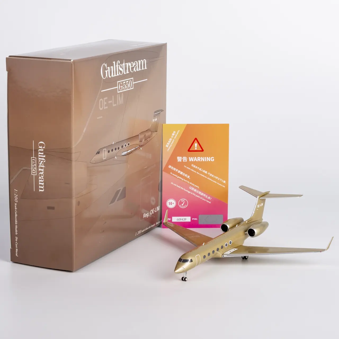 Collectible Diecast Aircraft Model Gulfstream G550 75032 NG Models 1:200 Avcon Jet Reg: OE-LIM
