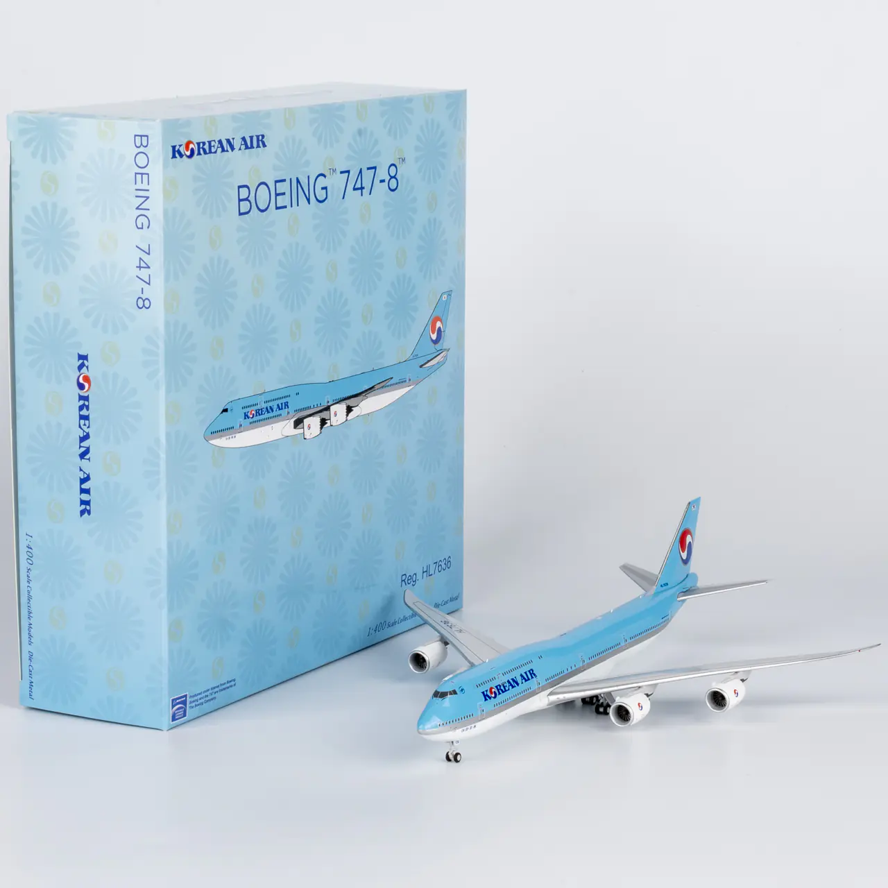 Collectible Diecast Aircraft Model Boeing B747-8 78039 NG Models 1:400 Korean Air Reg: HL7636