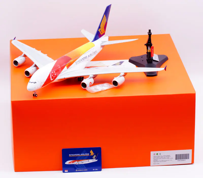 Collectible Diecast Aircraft Model Airbus A380 EW2388011 JC Wings 1:200 Singapore Airlines Reg: 9V-SKJ