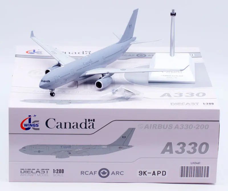Collectible Diecast Aircraft Model Airbus A330-200 LH2461 JC Wings 1:200 Royal Canadian Air Force Reg: 330003