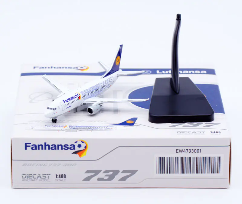 Collectible Diecast Aircraft Model Boeing B737-200 EW4733001 JC Wings 1:400 Lufthansa AirlinesReg: D-ABEK