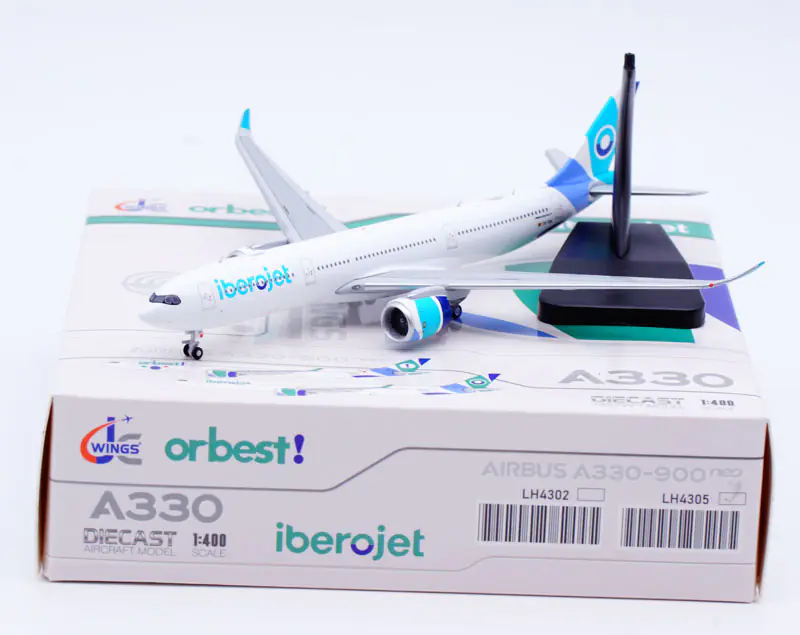 Collectible Diecast Aircraft Model Airbus A330-900neo LH4305 JC Wings 1:400 Iberojet Reg: CS-TKH