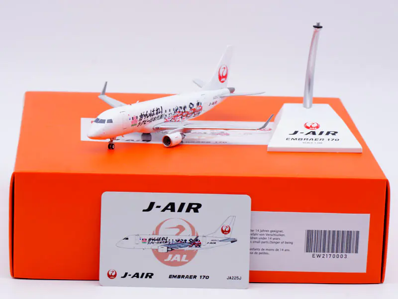 Collectible Diecast Aircraft Model Embraer ERJ-170STD EW2170003 JC Wings 1:200  J-Air Reg: JA225J